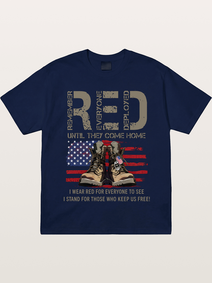 I Wear Red for Those Who Keep Us Free Gildan T-shirt