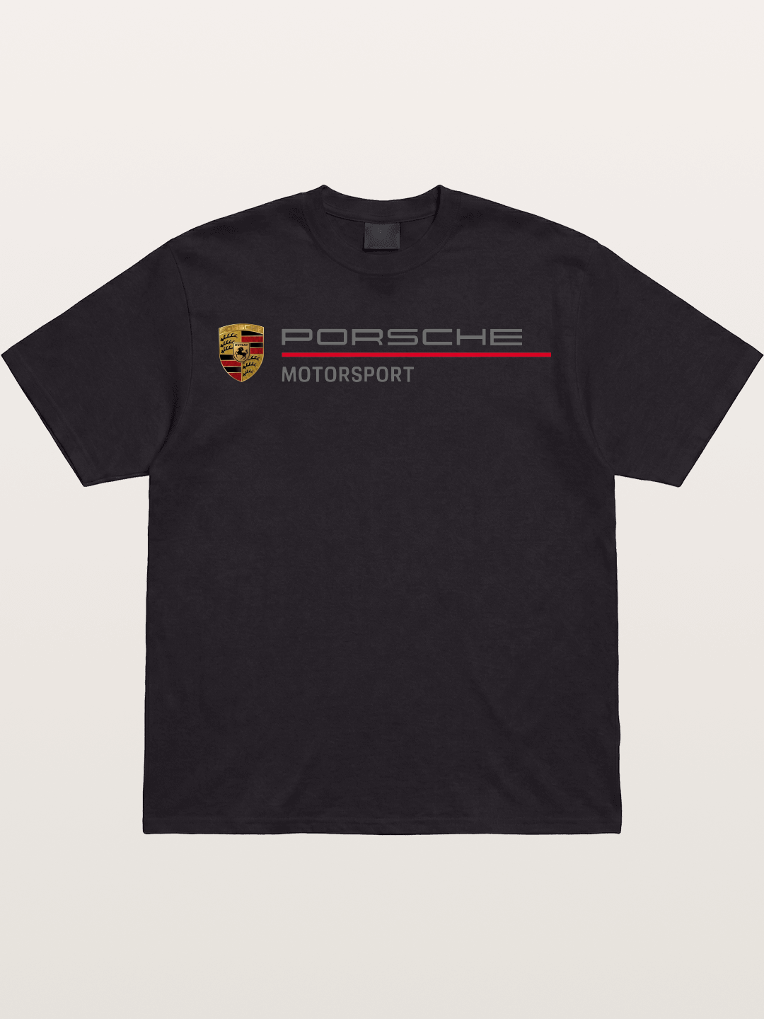 Porsche Motorsport Striped Logo Gildan T-shirt