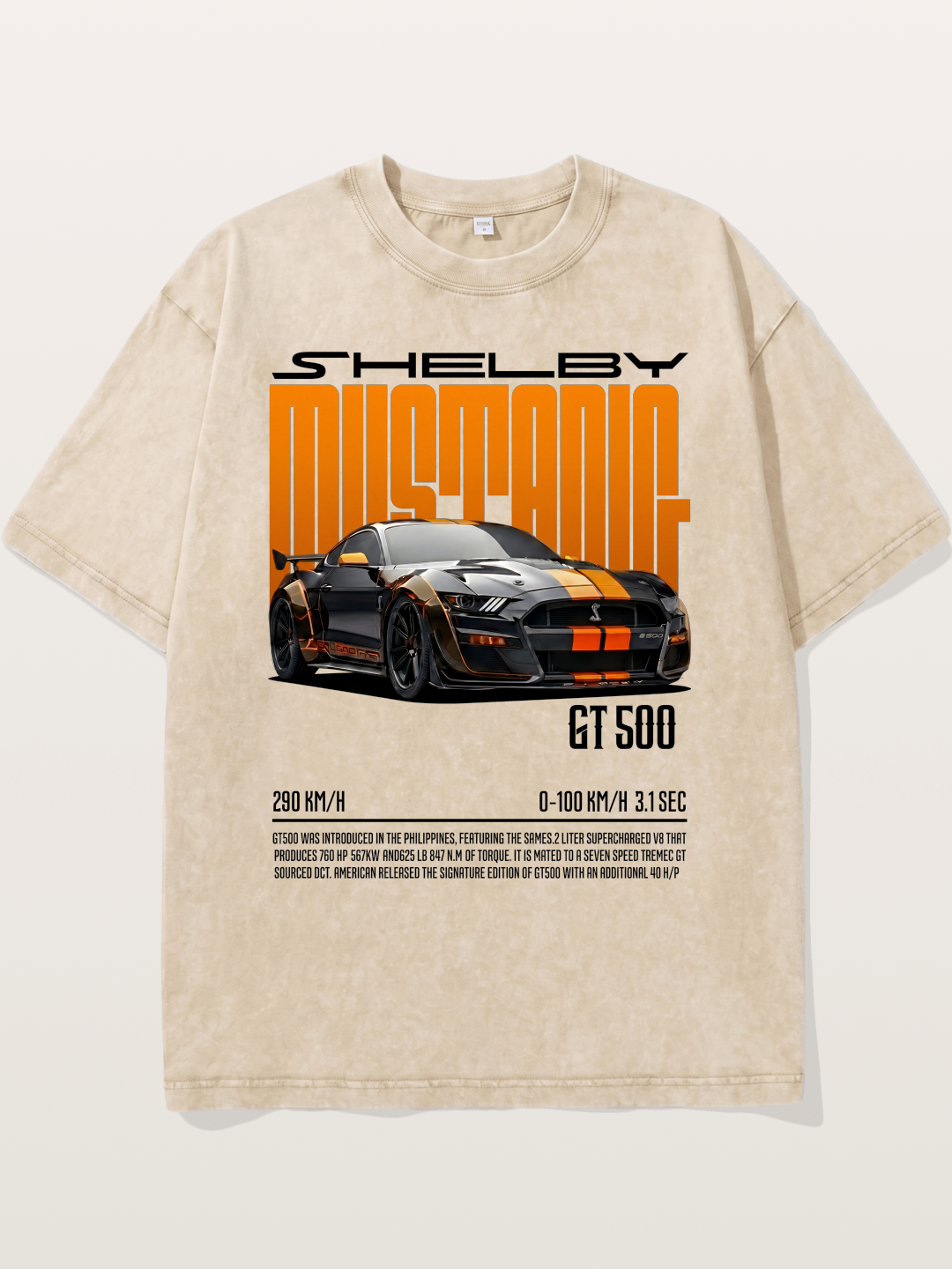 Shelby Mustang GT500 Art Washed T-shirt
