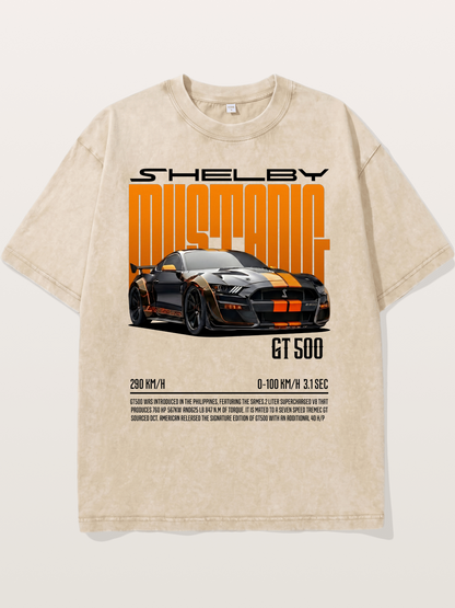 Shelby Mustang GT500 Art Washed T-shirt