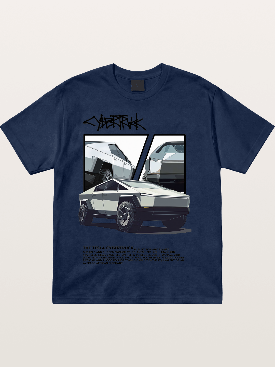 Tesla Cybertruck Poster Cotton T-shirt