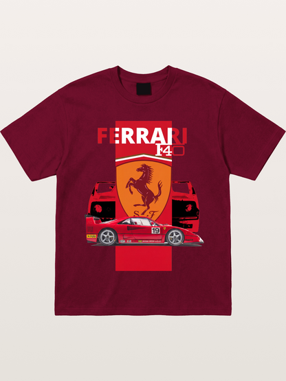 Ferrari F40 Race Car Double View Gildan T-shirt