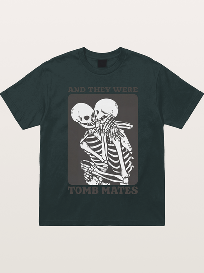 Tomb Mates Skeleton Couple Pride Gildan T-shirt