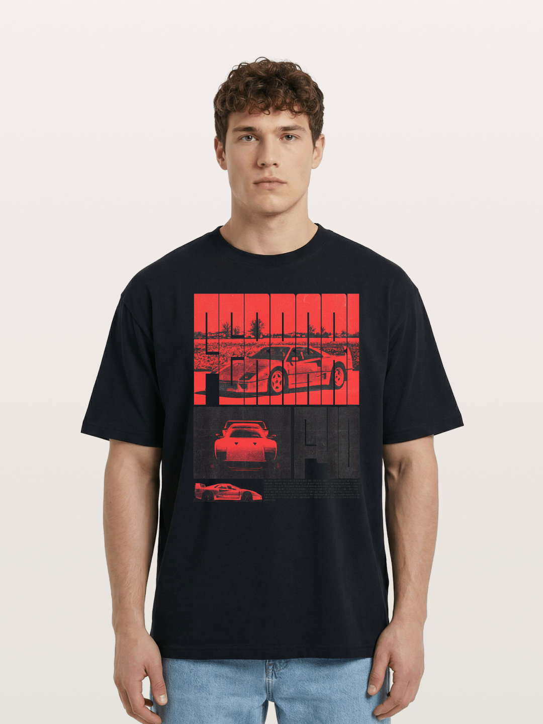 Red F40 Cotton T-shirt