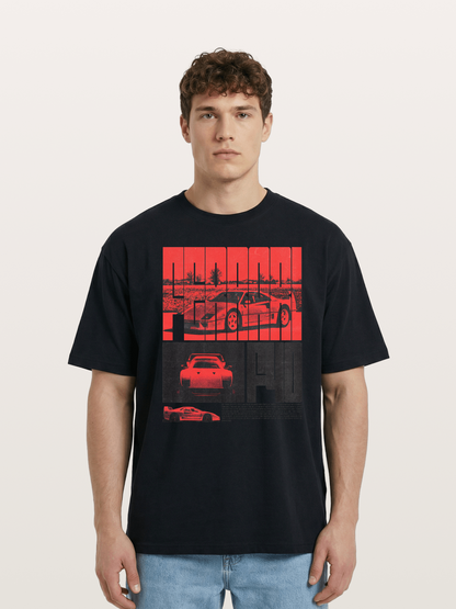 Red F40 Cotton T-shirt