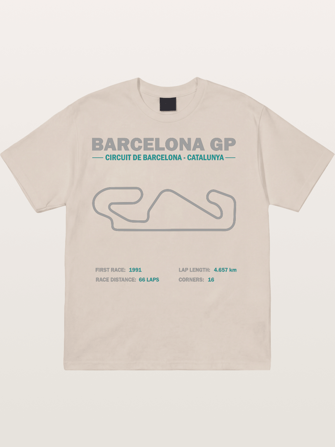 Catalunya GP Track Spec Outline Cotton T-shirt