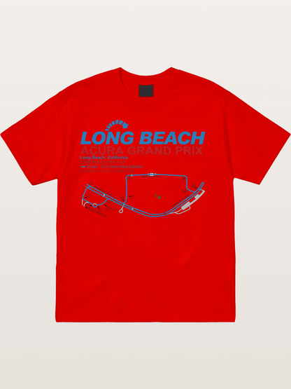 Long Beach Grand Prix Map Cotton T-shirt