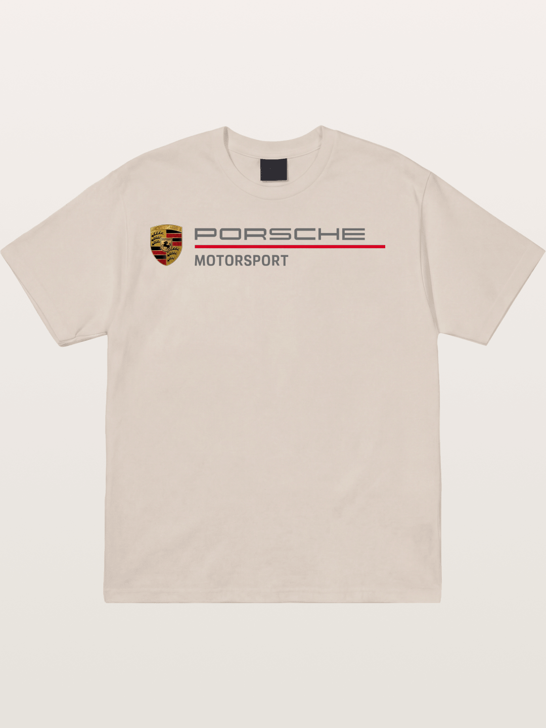 Porsche Motorsport Striped Logo Cotton T-shirt