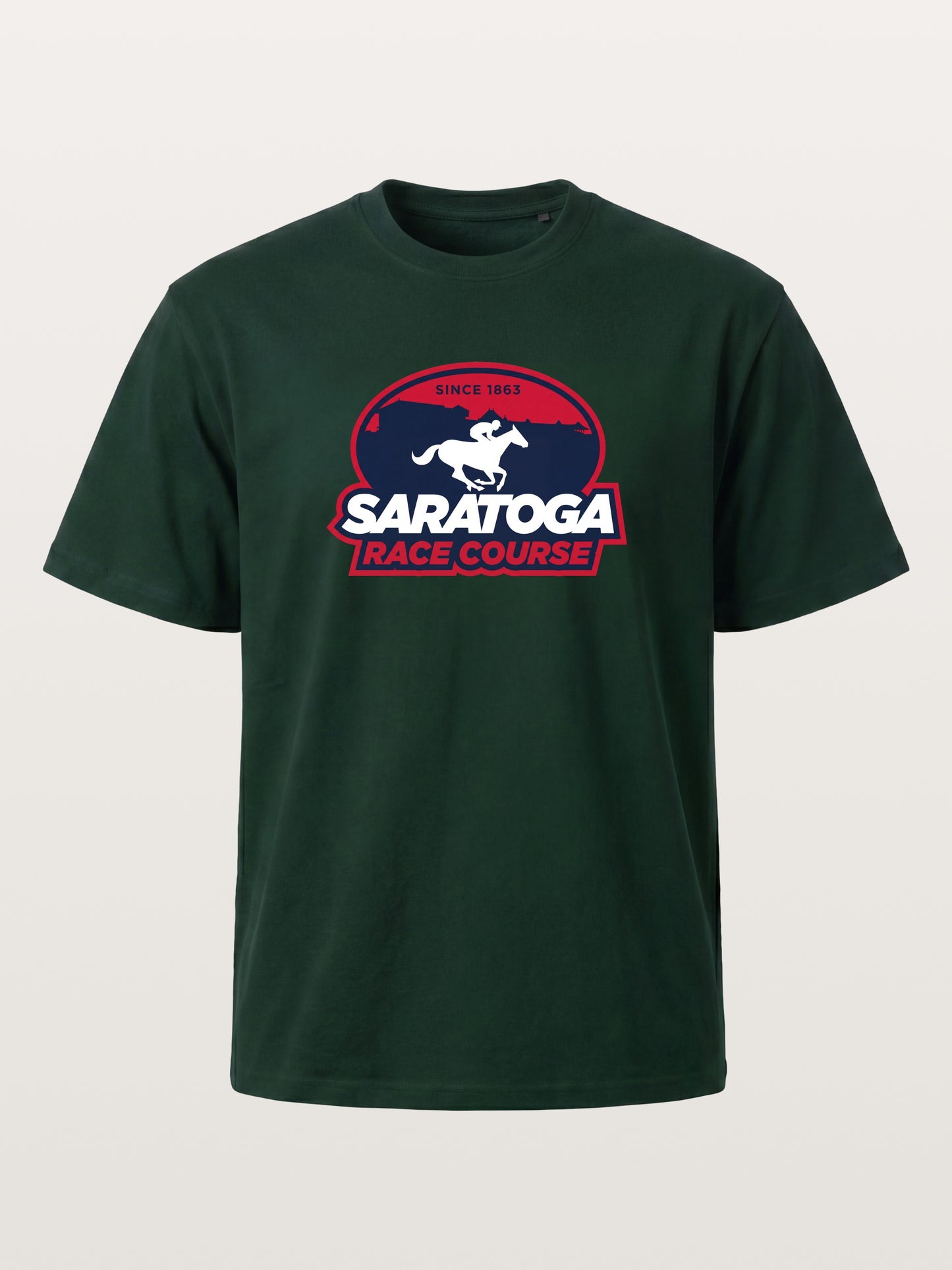 Saratoga Race Course Shield Crest Gildan T-shirt