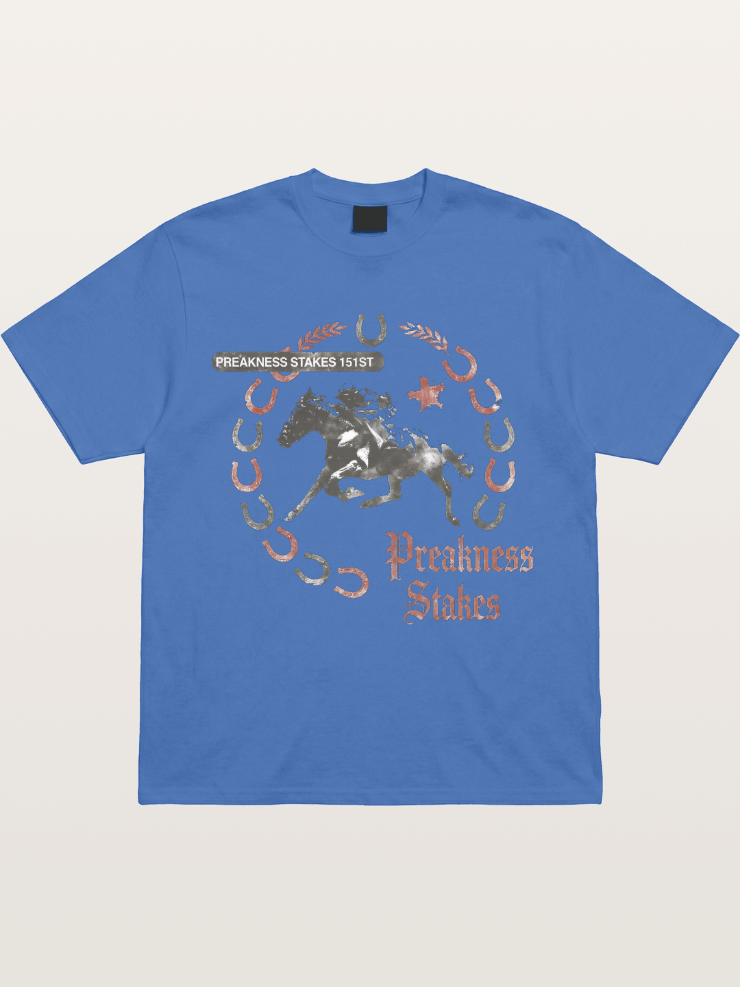 Preakness Stakes Horseshoe Art Gildan T-shirt