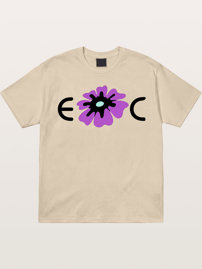 Purple EDC Daisy Silhouette Gildan T-shirt
