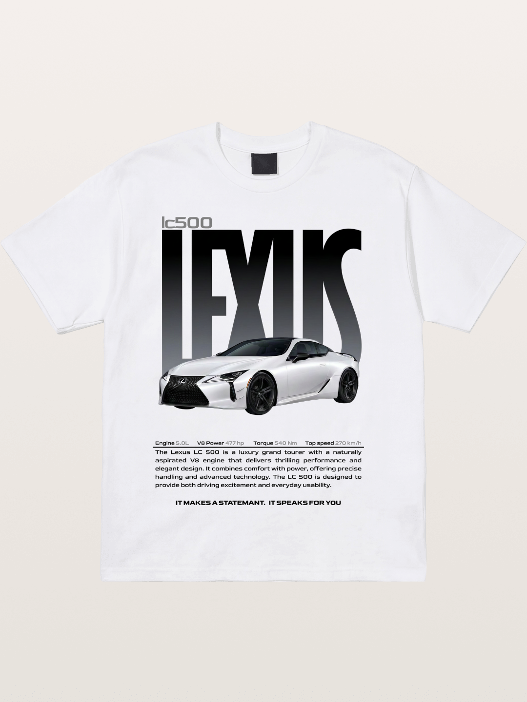 Lexus LC500 Magazine Style Poster Cotton T-shirt