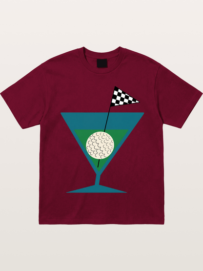 Golf Martini Gildan T-shirt