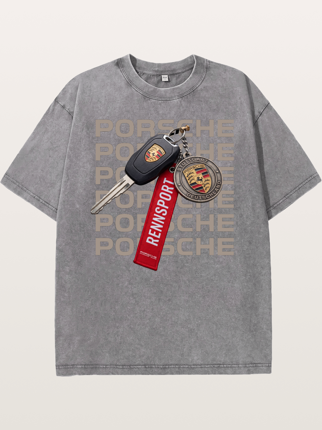 Porsche Key Rennsport Accessory Washed T-shirt