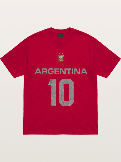 Argentina Messi 10 Retro Gildan T-shirt