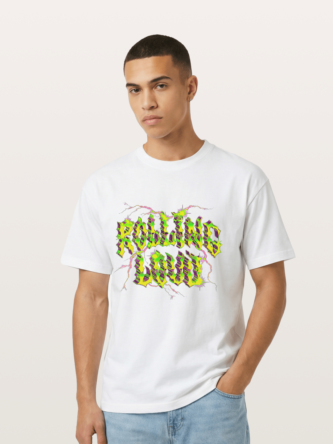 Rolling Loud Neon Lightning Art Gildan T-shirt