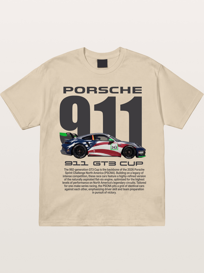Porsche 911 GT3 Cup American Colors Gildan T-shirt