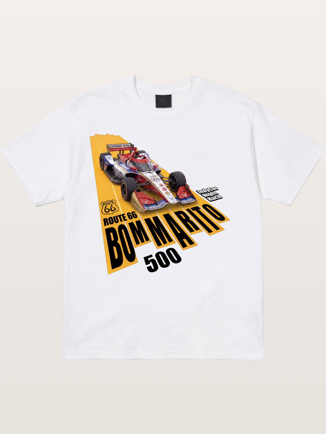 USAF Route66 Race Poster Cotton T-shirt