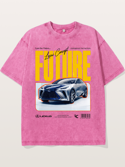 Future Lexus Concept Magazine Washed T-shirt