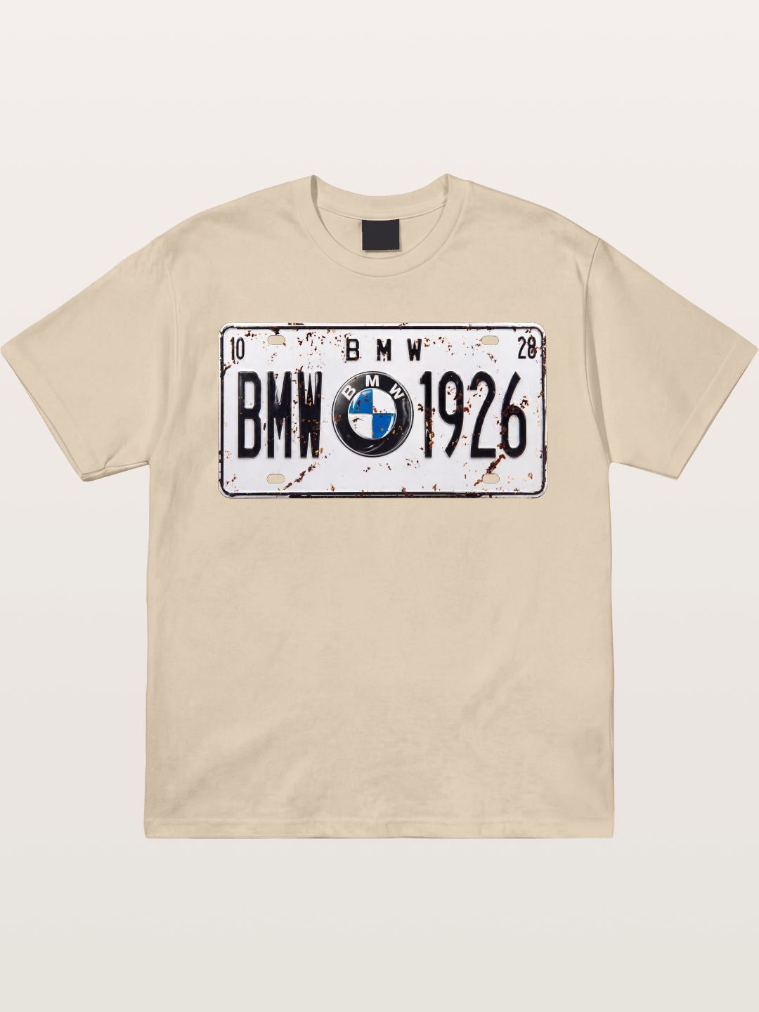 Vintage BMW License Plate Decor Gildan T-shirt