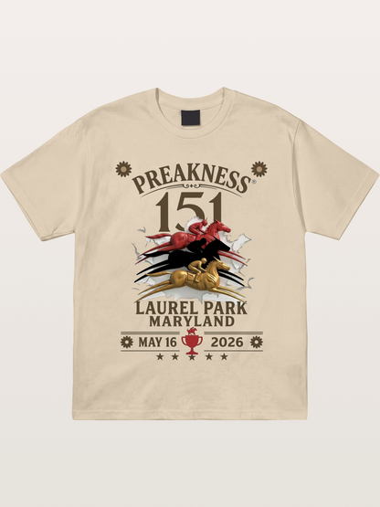 Preakness 151 Laurel Park Print Gildan T-shirt