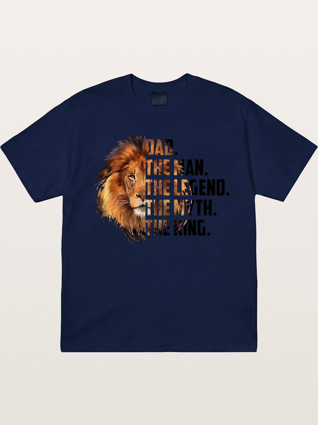 Dad The King Lion Design Gildan T-shirt