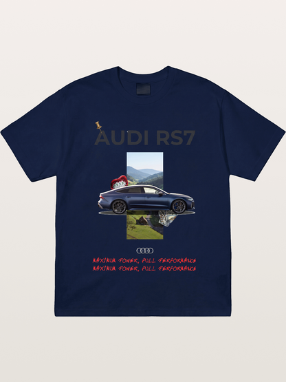 Audi RS7 Surreal Collage Art Gildan T-shirt