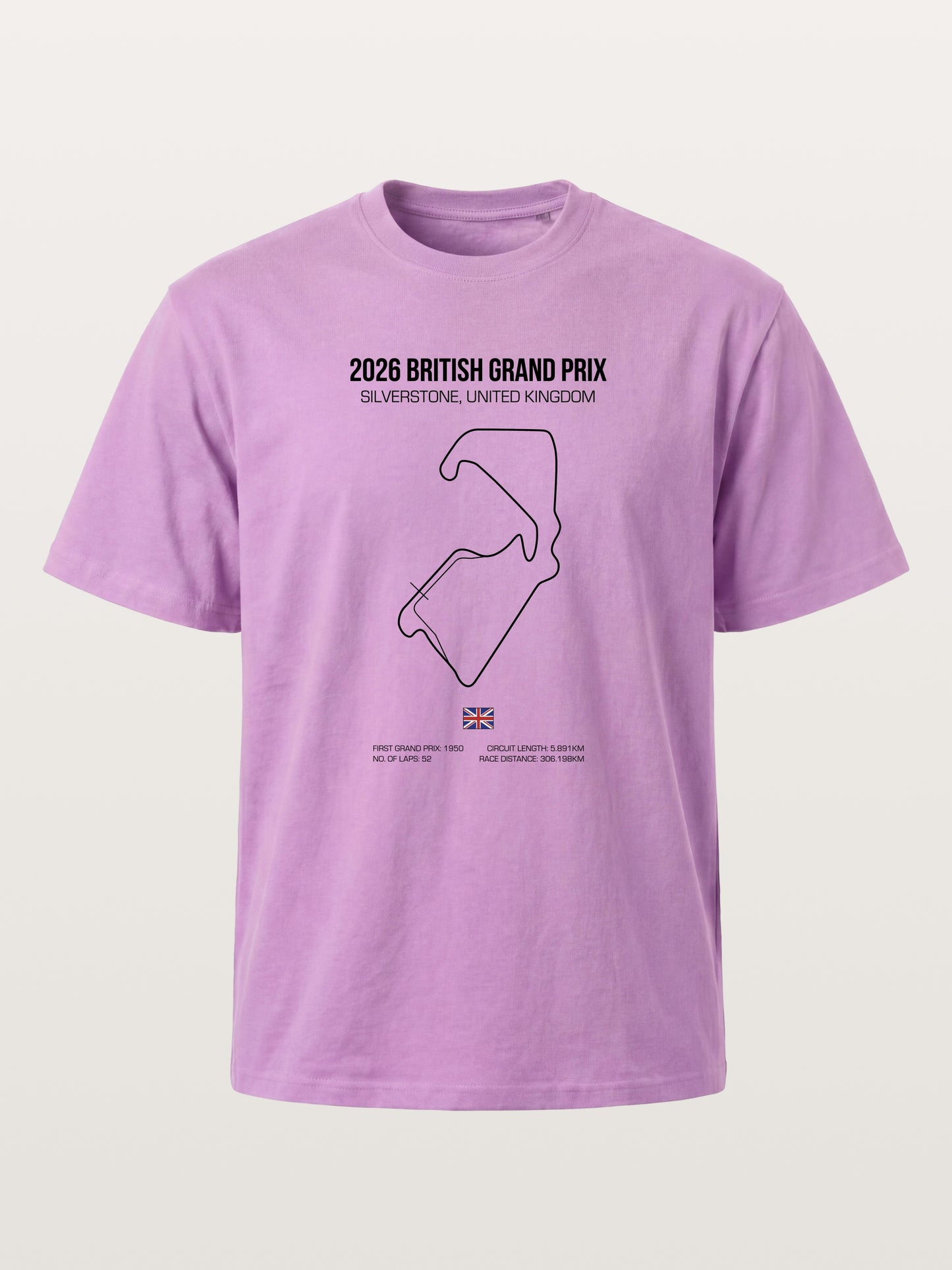 British Grand Prix Silverstone Track Outline Gildan T-shirt