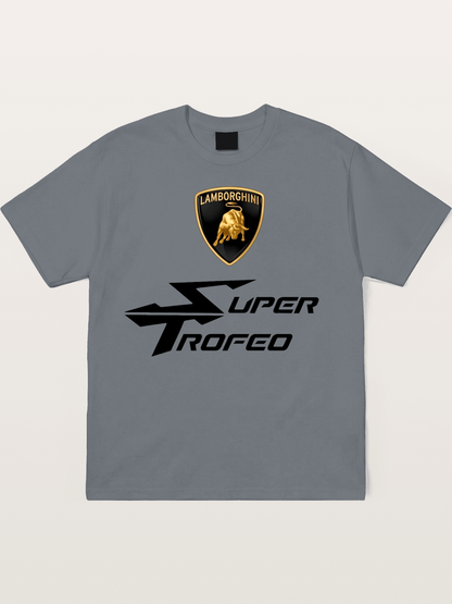 Lamborghini Super Trofeo Emblem Set Cotton T-shirt