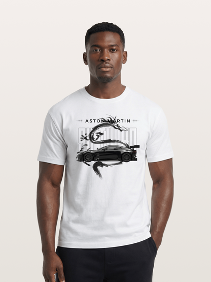 Aston Black Cotton T-shirt