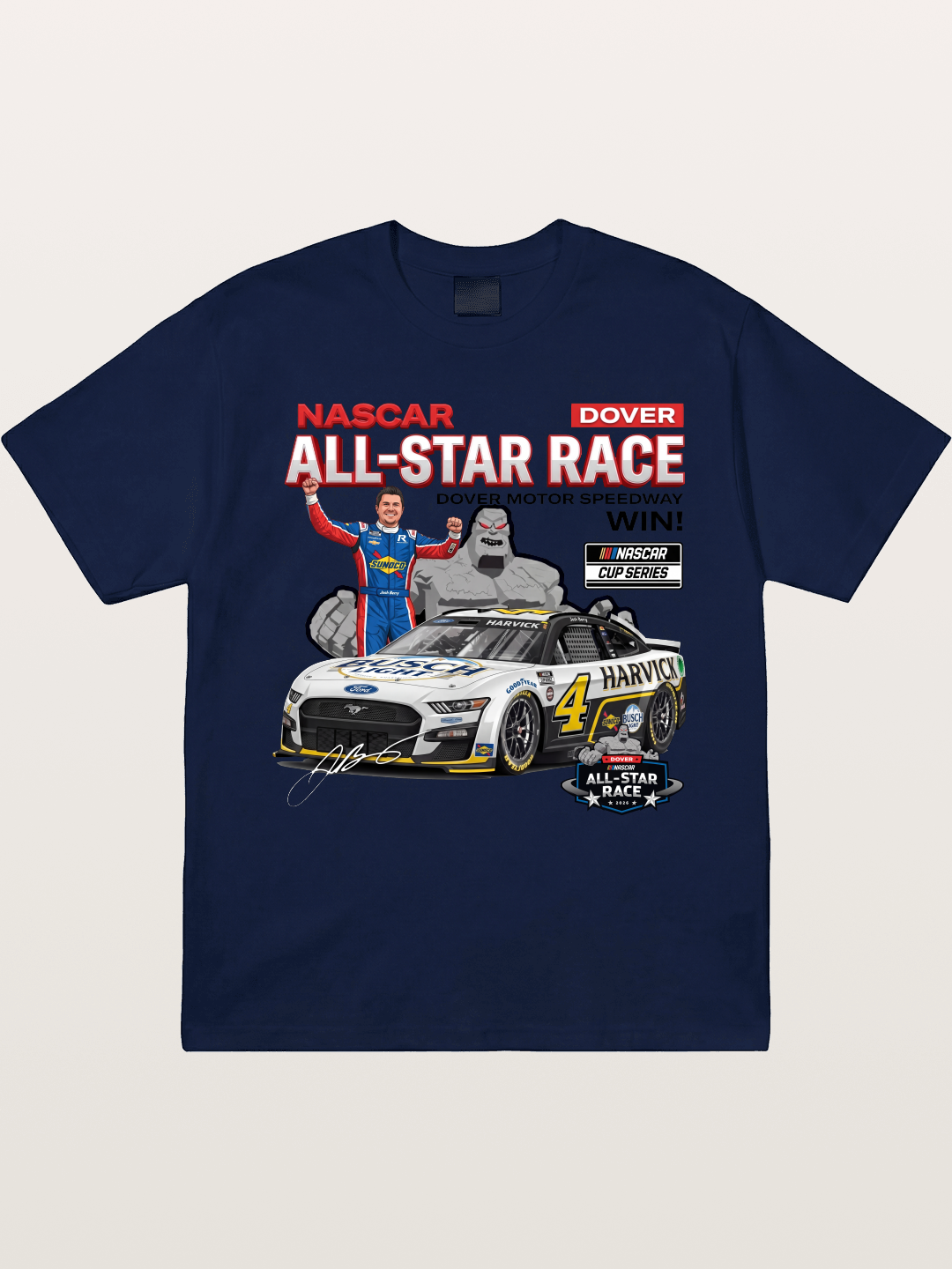 Kevin Harvick #4 Dover All-Star Win Gildan T-shirt