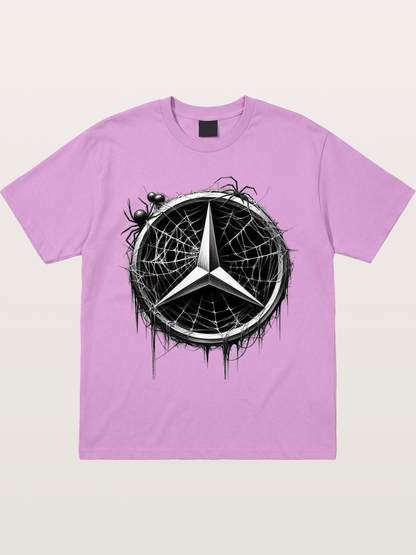 Mercedes Spider Web Logo Art Gildan T-shirt