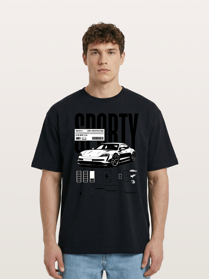 Electric Sporty Cotton T-shirt