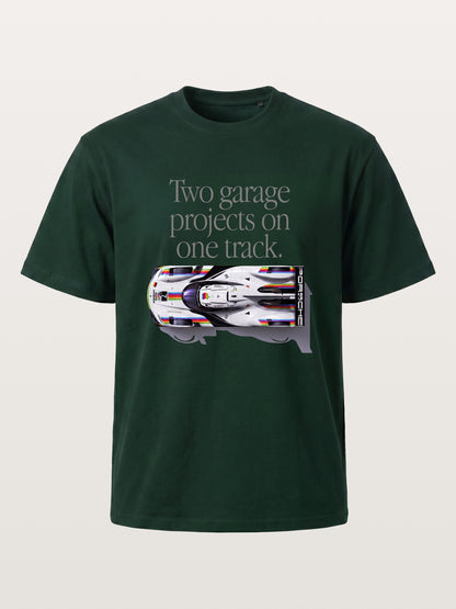 Le Mans Racer Two Garage Quote Gildan T-shirt