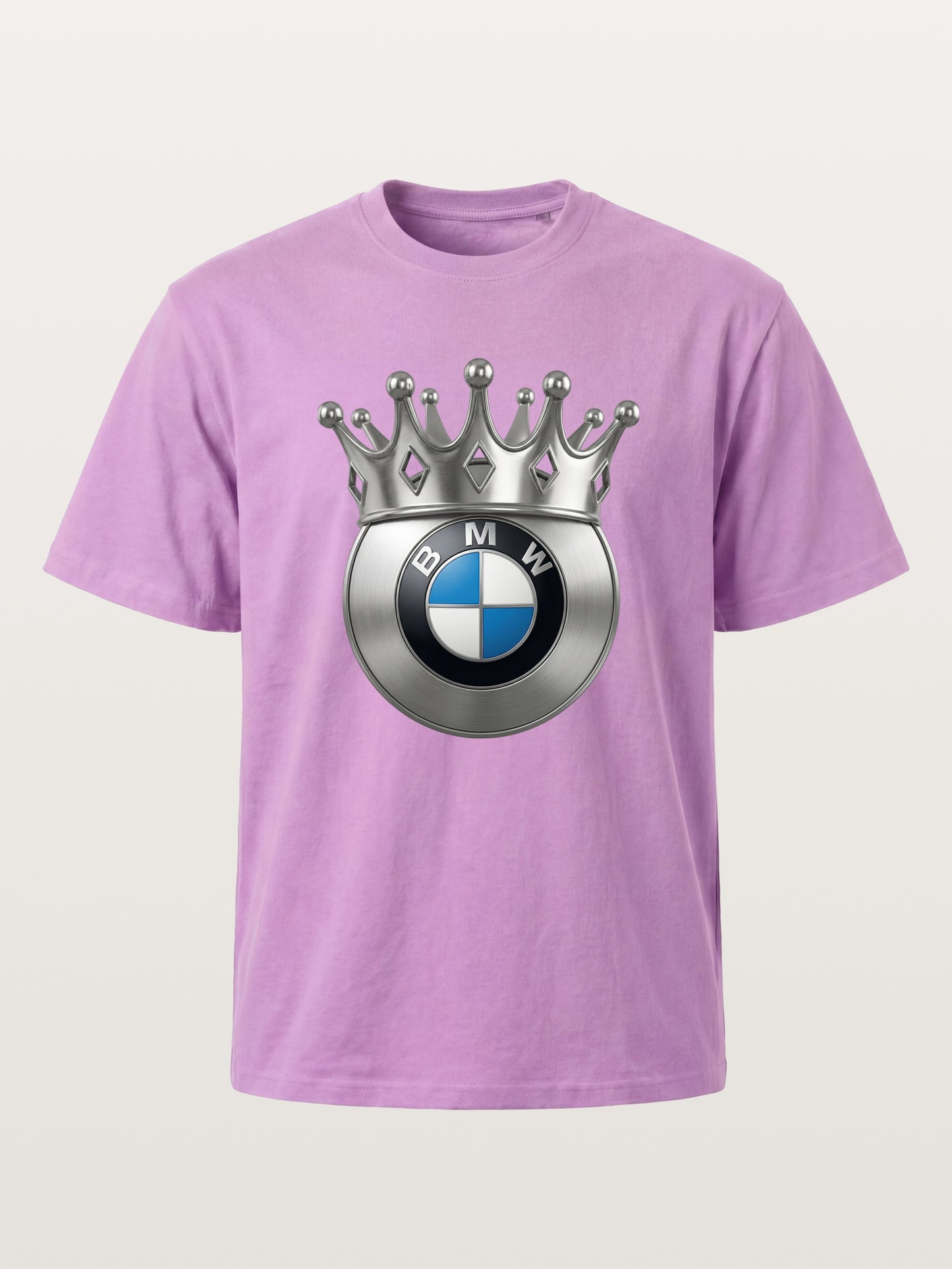 Crowned BMW Logo Metal Art Gildan T-shirt