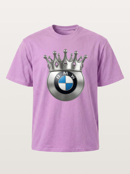 Crowned BMW Logo Metal Art Gildan T-shirt