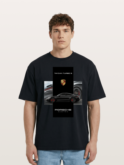 Porsche Taycan Turbo S Electric Cotton T-shirt