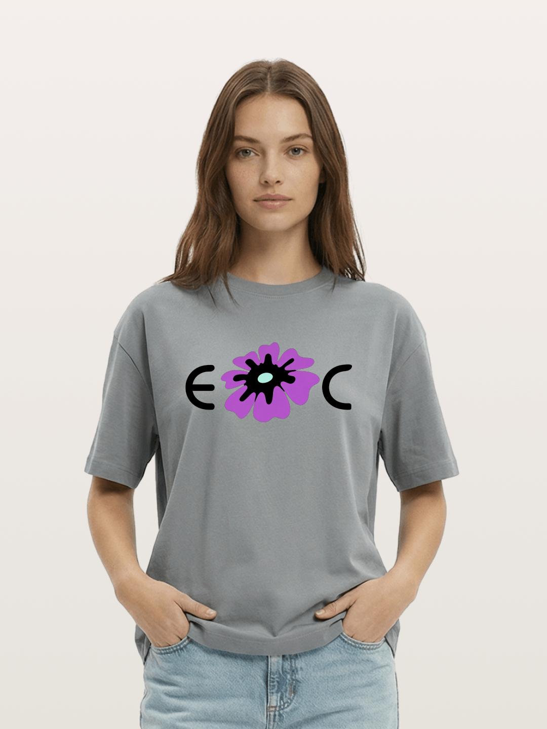 Purple EDC Daisy Silhouette Gildan T-shirt
