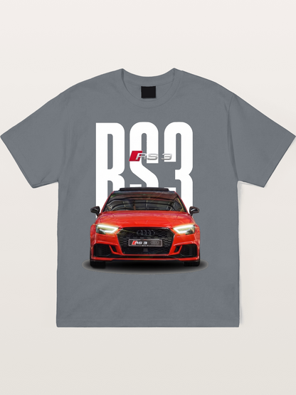 Audi RS3 Red Performance Sedan Cotton T-shirt