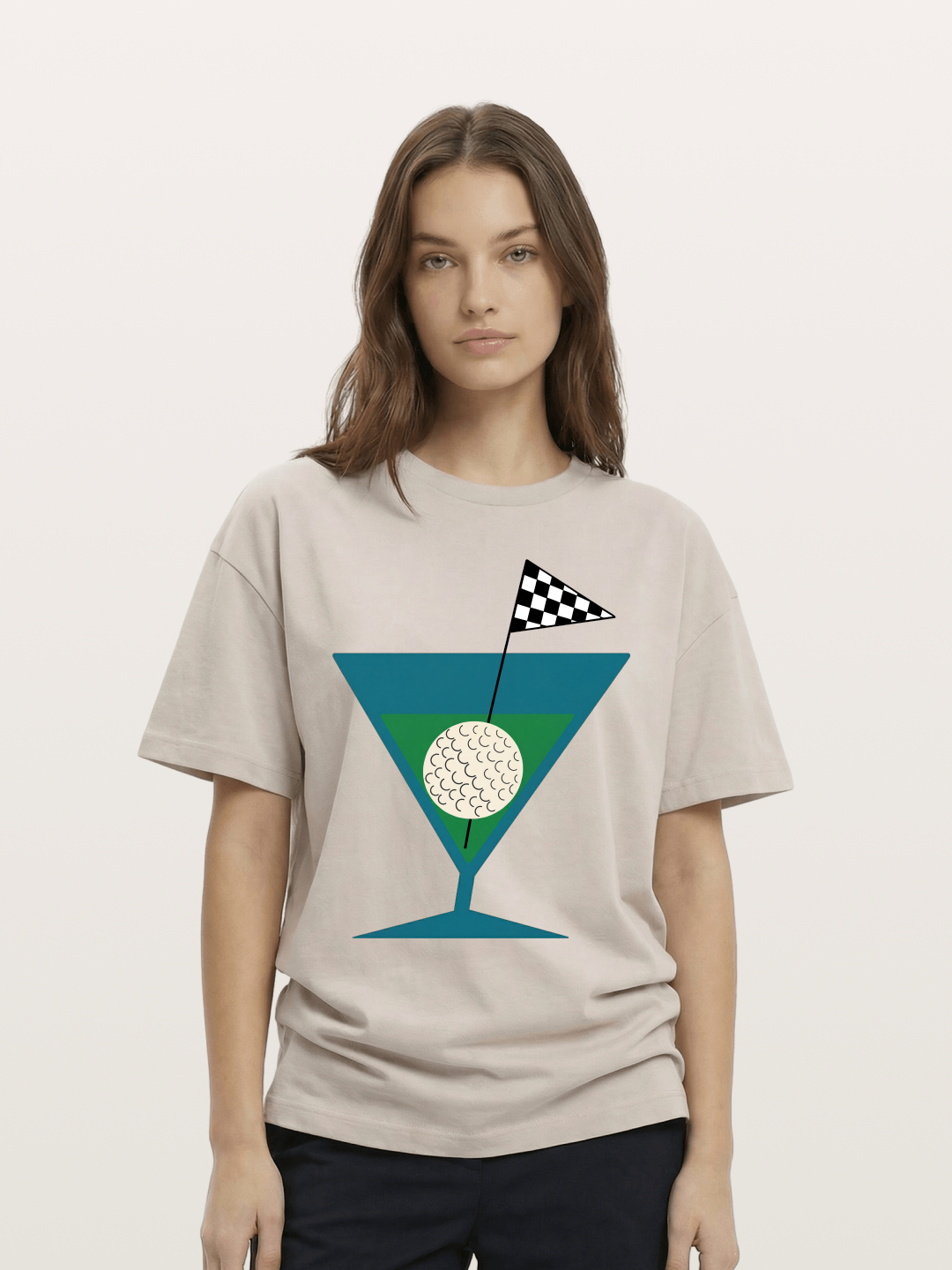 Golf Martini Cotton T-shirt