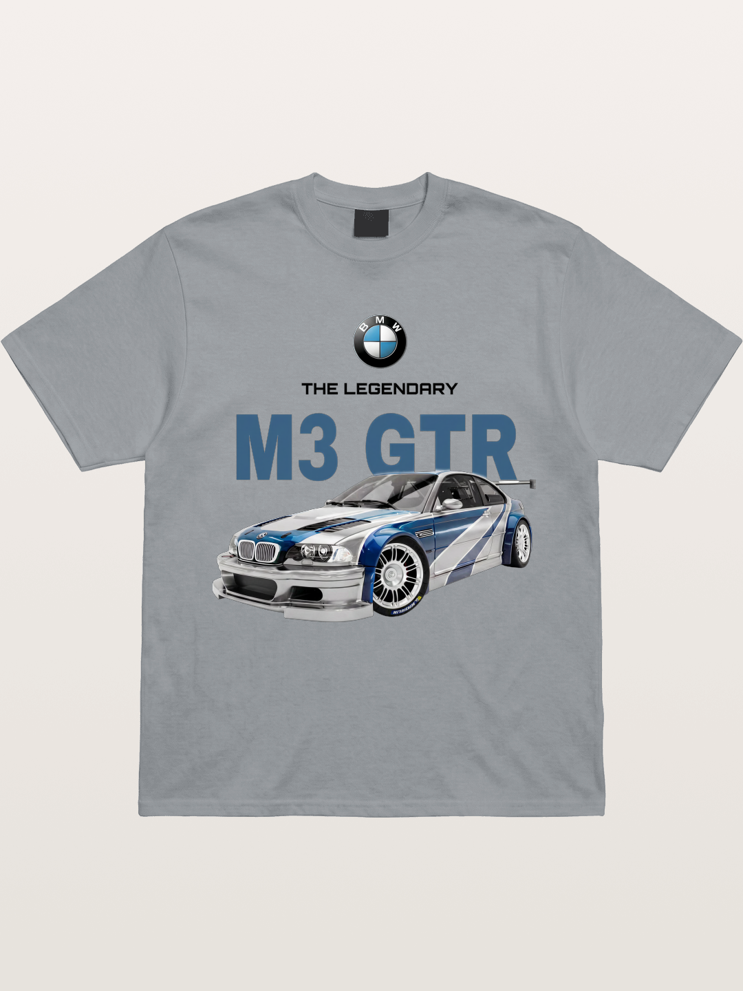 BMW M3 GTR Legend Print Gildan T-shirt