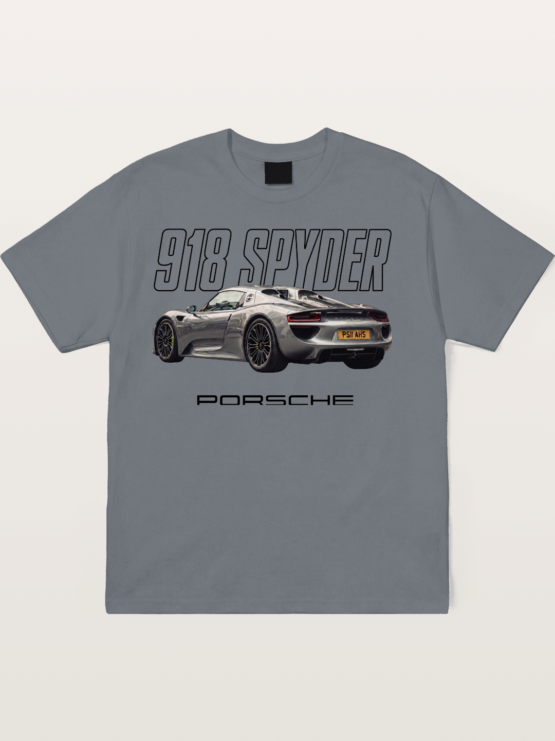 Porsche 918 Spyder Graphic Art Cotton T-shirt