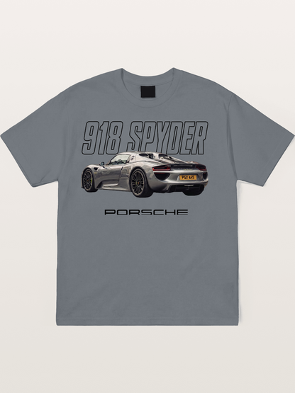Porsche 918 Spyder Graphic Art Cotton T-shirt