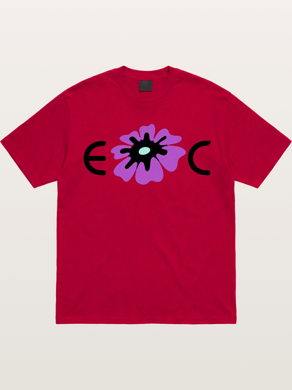 Purple EDC Daisy Silhouette Gildan T-shirt