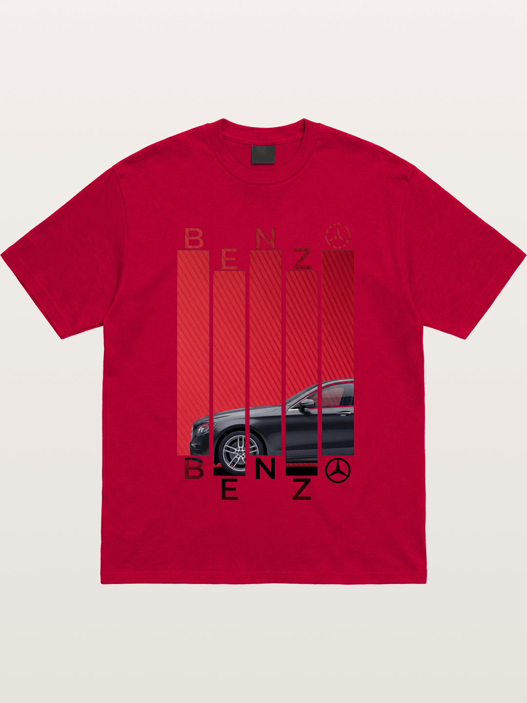Benz Barcode Style Print Gildan T-shirt