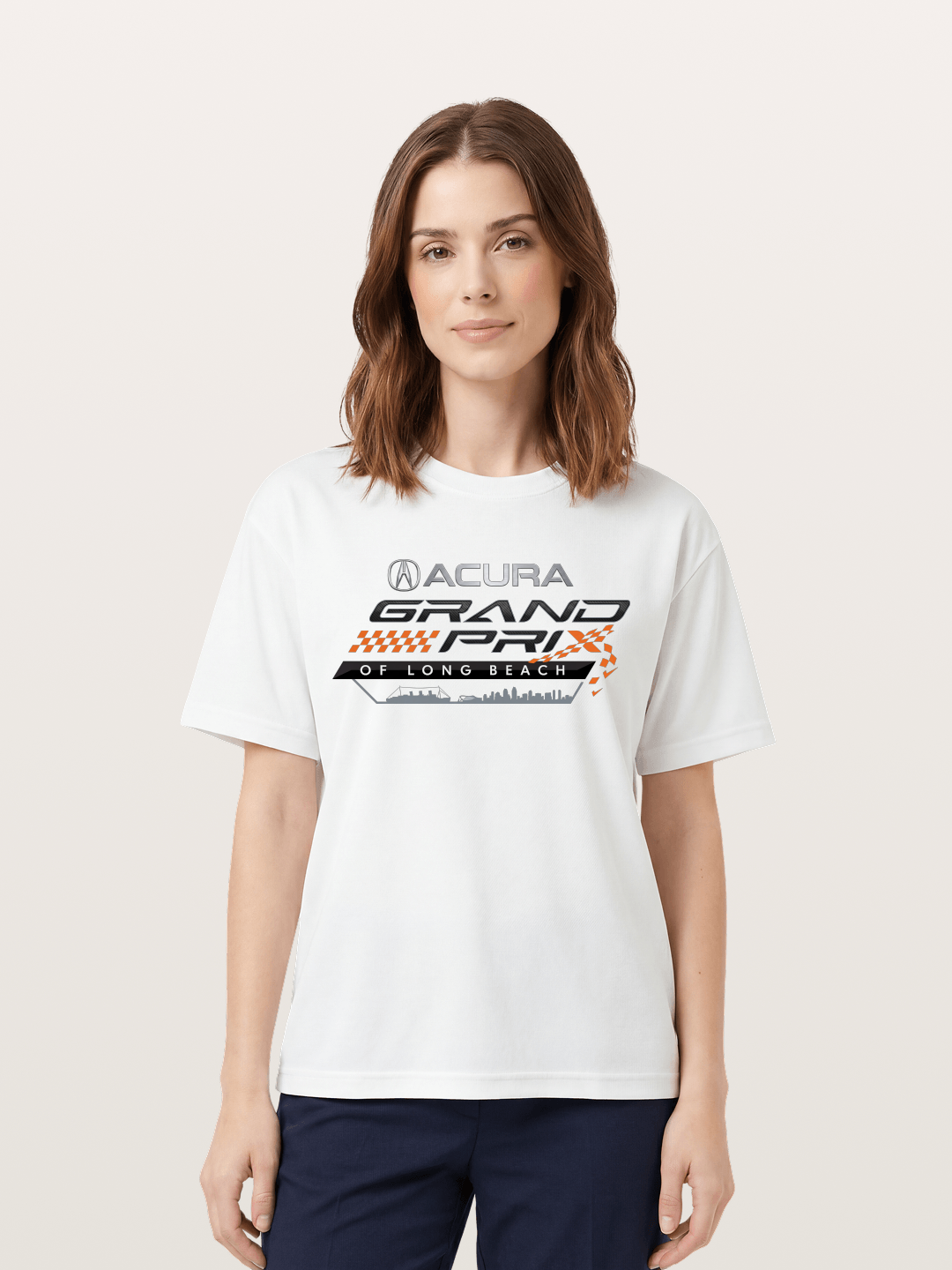 Acura Grand Prix Logo Design Cotton T-shirt