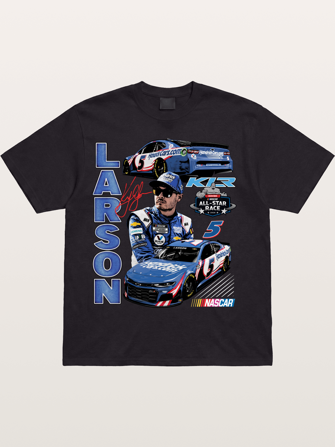 Larson All-Star Race Driver Collage Cotton T-shirt