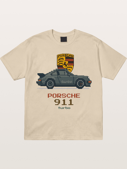 Porsche 911 Turbo Pixel Art Gildan T-shirt