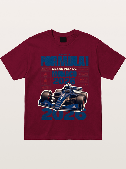 Deep Blue Monaco F1 2026 Card Gildan T-shirt