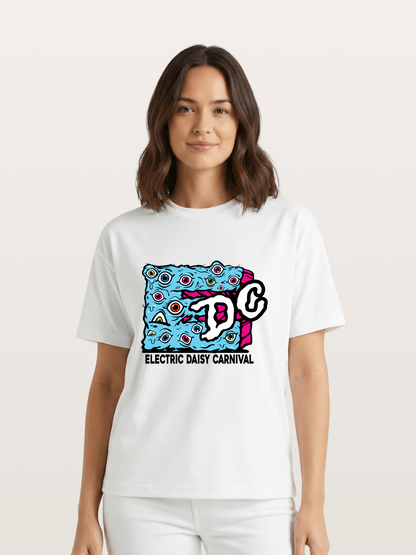 EDC Trippy Eye Daisy Print Gildan T-shirt
